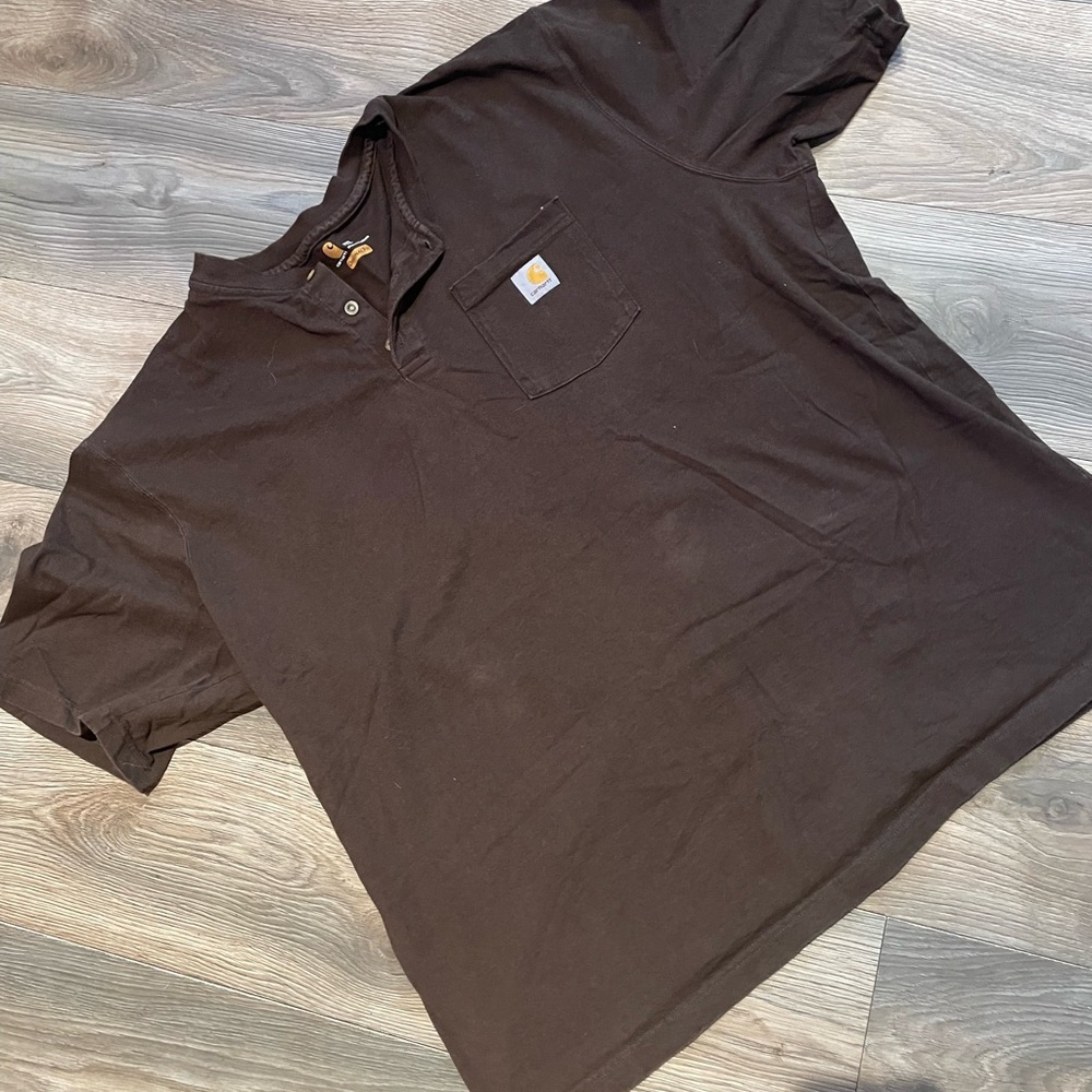 Carhartt brown tshirt size 2XL